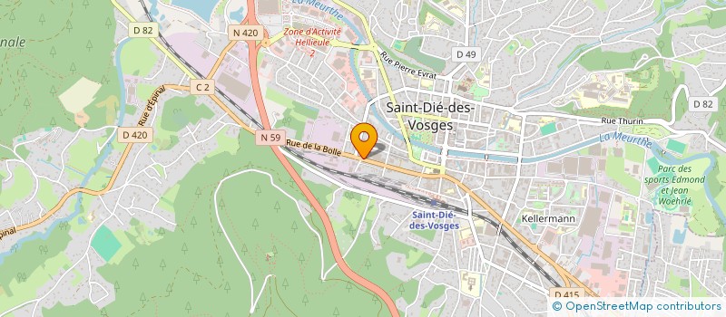 localisation de l'entreprise CORTE MERGUIN à SAINT-DIE-DES-VOSGES