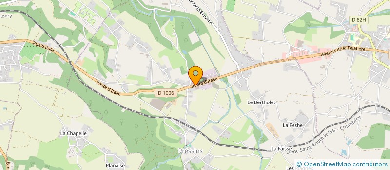 localisation de l'entreprise CORTECE  PRESSINS