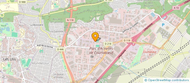 localisation de l'entreprise CORTECNET à LES ULIS