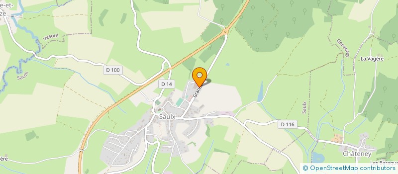 localisation de l'entreprise CORTEN  SAULX