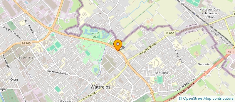 localisation de l'entreprise CORTEN STUDIO  WATTRELOS