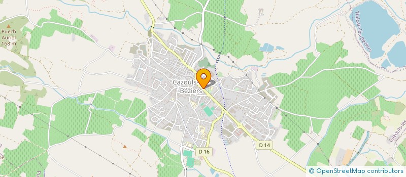 localisation de l'entreprise CORTES  CAZOULS-LES-BEZIERS