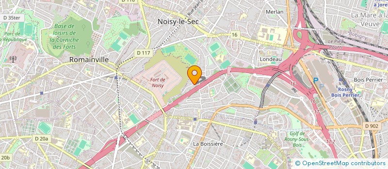 localisation de l'entreprise CORTES SA à NOISY-LE-SEC