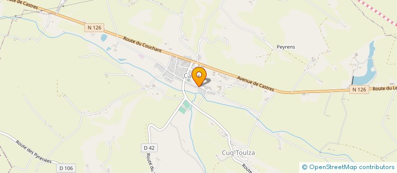 localisation de l'entreprise CORTEX ENVIRONNEMENT  CUQ-TOULZA