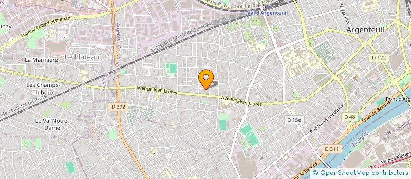 localisation de l'entreprise CORTEX INGELEC à ARGENTEUIL