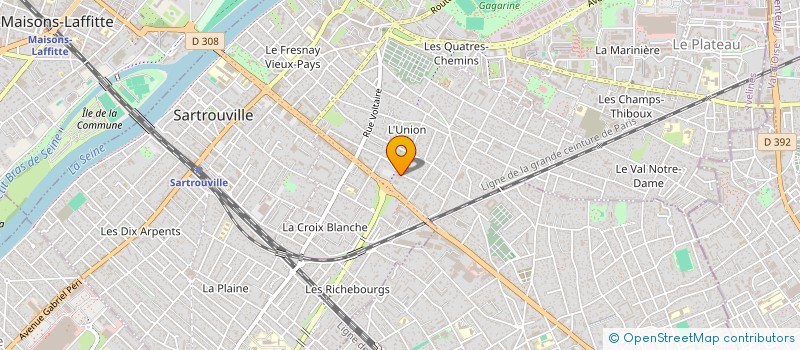 localisation de l'entreprise CORTEX-INVEST à SARTROUVILLE