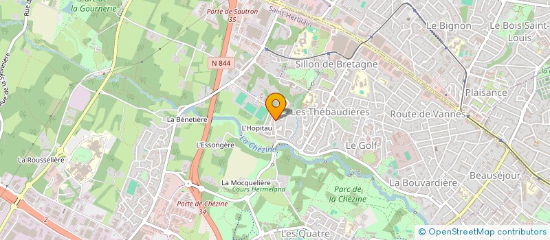 localisation de l'entreprise CORTEX PATRIMOINE  ST-HERBLAIN