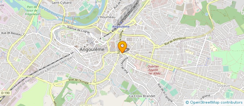 localisation de l'entreprise CORTEX PRODUCTIONS à ANGOULEME