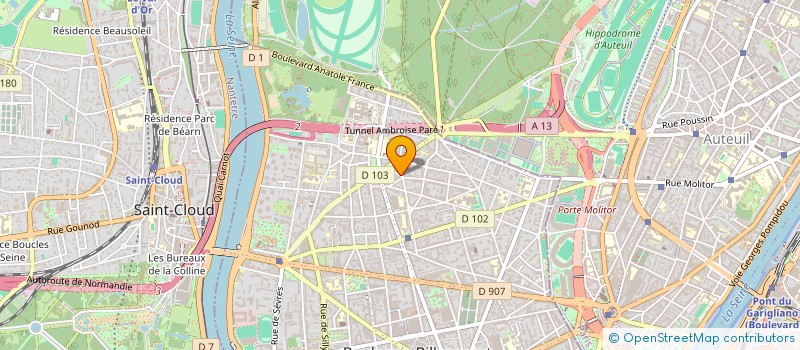 localisation de l'entreprise CORTEXANO 2 à BOULOGNE-BILLANCOURT