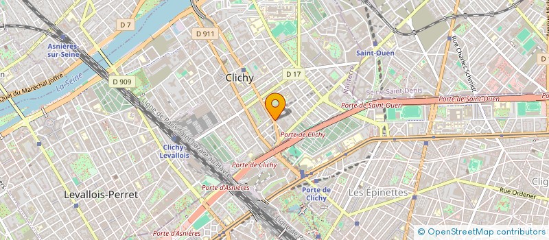 localisation de l'entreprise CORTEXIA à CLICHY