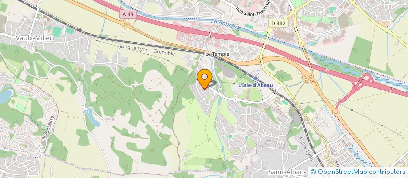 localisation de l'entreprise CORTEY TERRAINS  L'ISLE-D'ABEAU