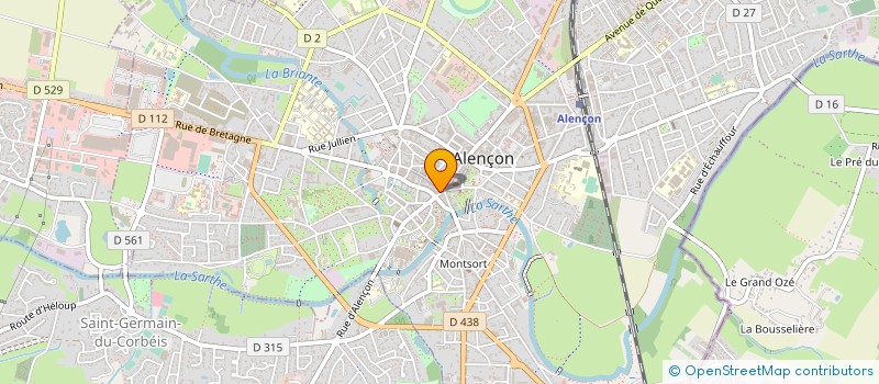 localisation de l'entreprise CORTHENO à ALENCON