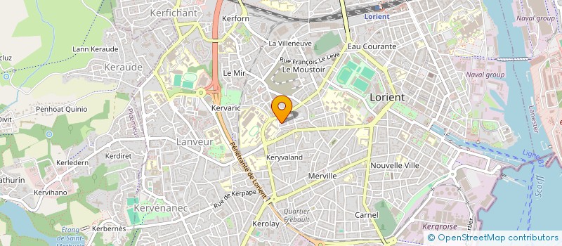 localisation de l'entreprise CORTHO  LORIENT