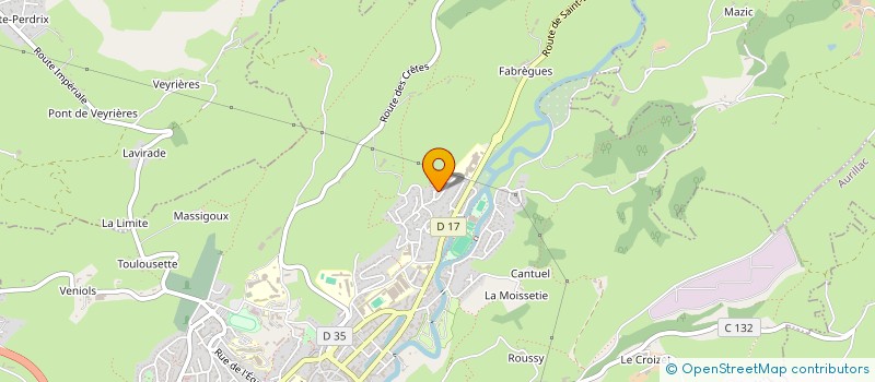 localisation de l'entreprise CORTI à AURILLAC