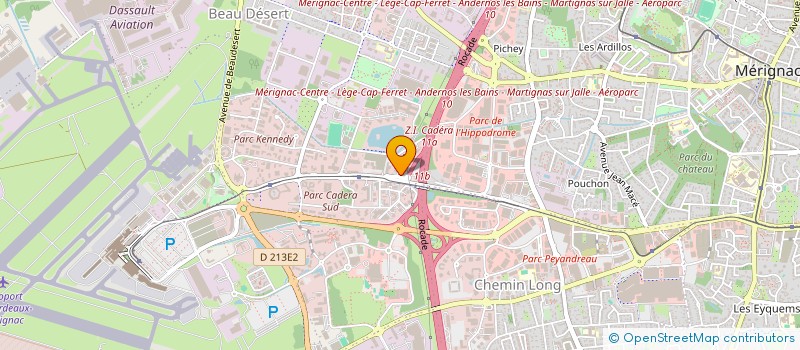 localisation de l'entreprise CORTIAL à MERIGNAC