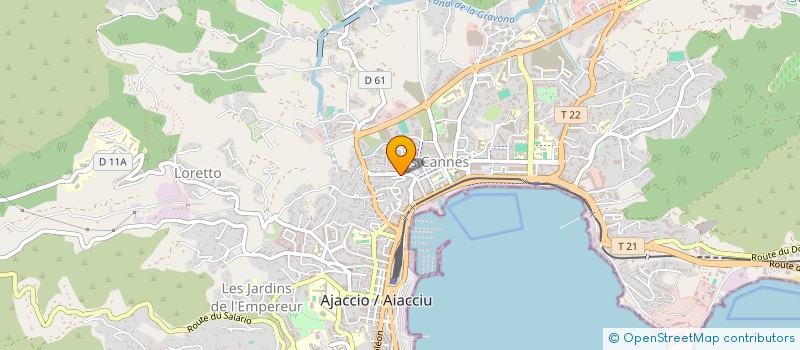 localisation de l'entreprise CORTICCHIATO J ET BATISTINI R à AJACCIO