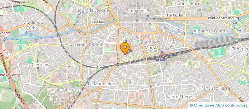 localisation de l'entreprise CORTINA à RENNES