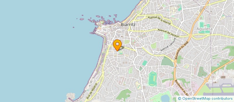 localisation de l'entreprise CORTINA SERVICE à BIARRITZ