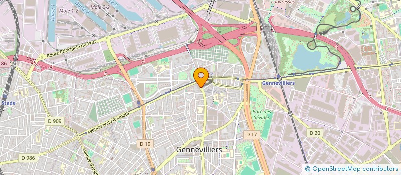 localisation de l'entreprise CORTISUM à GENNEVILLIERS