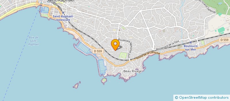 localisation de l'entreprise CORTIULA SAS  SAINT-RAPHAEL