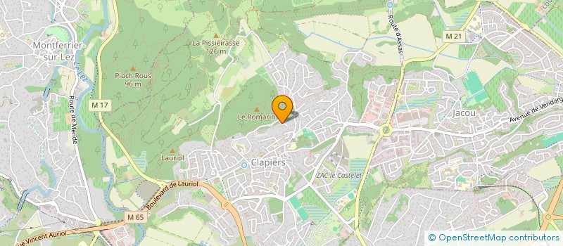 localisation de l'entreprise CORTO  CLAPIERS