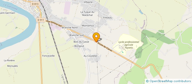 localisation de l'entreprise CORTO  TONNEINS