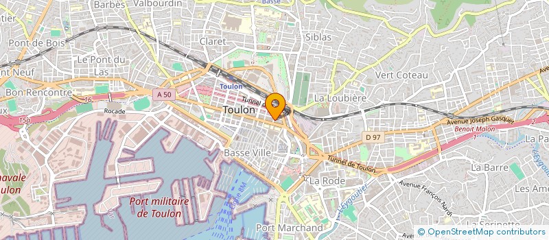 localisation de l'entreprise CORTO CONCEPT PACA  TOULON