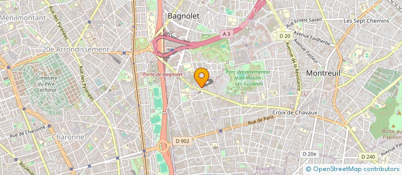 localisation de l'entreprise CORTO-ZEST  MONTREUIL