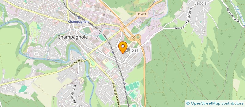localisation de l'entreprise CORTON  CHAMPAGNOLE
