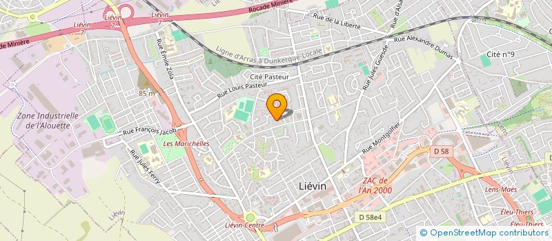 localisation de l'entreprise CORTS NEGOCE  LIEVIN