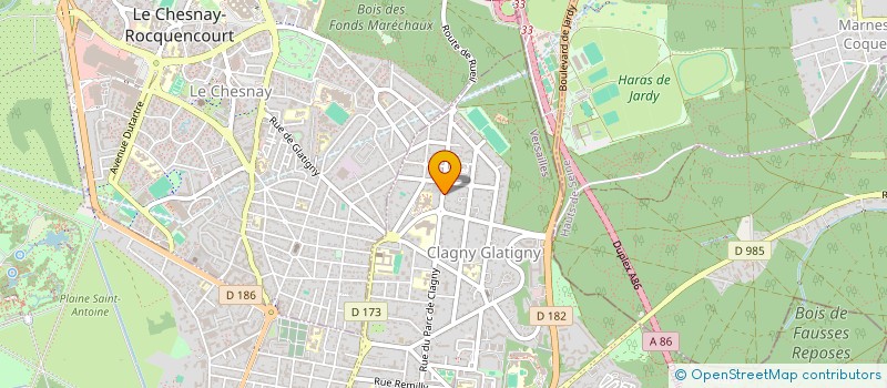 localisation de l'entreprise CORUCEM à VERSAILLES