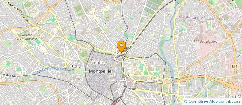localisation de l'entreprise CORUM ESTHETIQUE à MONTPELLIER