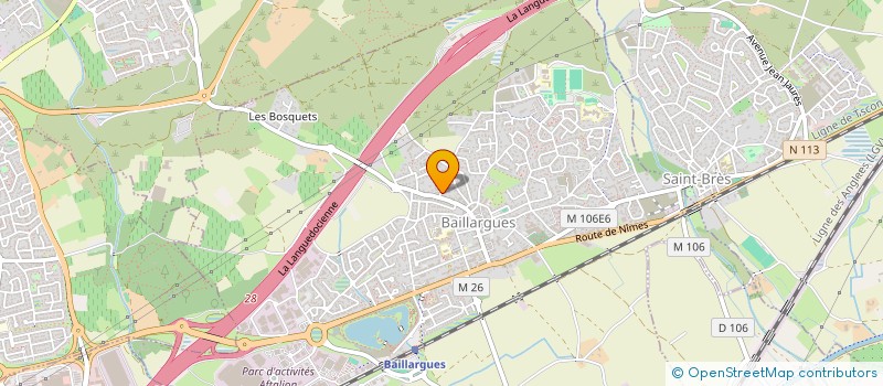 localisation de l'entreprise CORUM FINANCES  BAILLARGUES