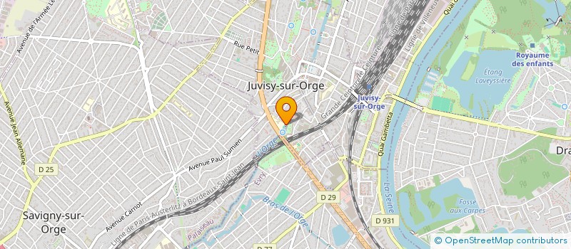 localisation de l'entreprise CORVAISIER DUPUIS  JUVISY-SUR-ORGE