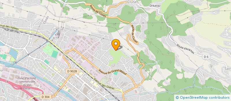 localisation de l'entreprise CORVAL  CLUSES