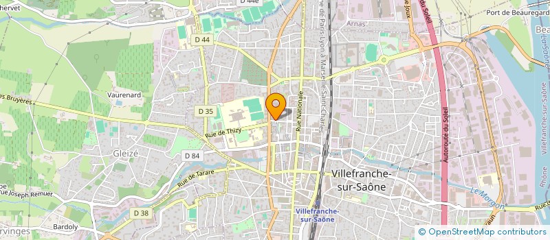localisation de l'entreprise CORVET à VILLEFRANCHE-SUR-SAONE