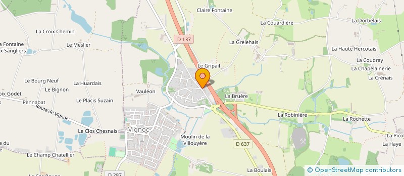 localisation de l'entreprise CORVI  VIGNOC