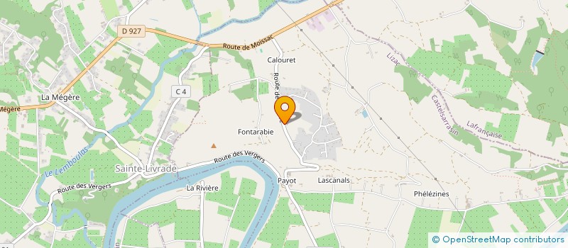 localisation de l'entreprise CORVUS CORAX  LIZAC