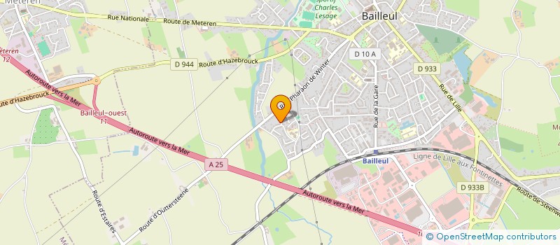 localisation de l'entreprise CORVUS FLANDRIA  VIEUX-BERQUIN