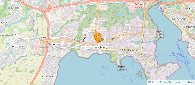 localisation de l'entreprise CORY 15  BAIE-MAHAULT