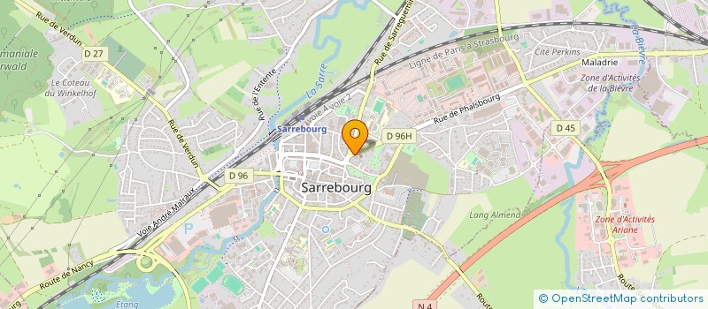 localisation de l'entreprise CORYAN à SARREBOURG