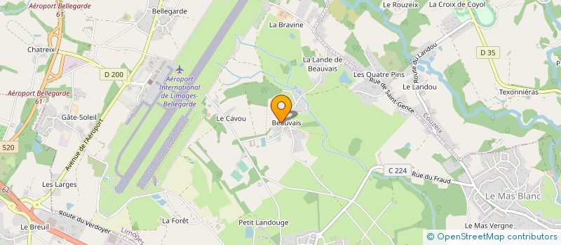 localisation de l'entreprise CORYDALIS à LIMOGES
