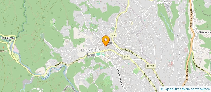 localisation de l'entreprise CORYLAUR à LA COLLE-SUR-LOUP