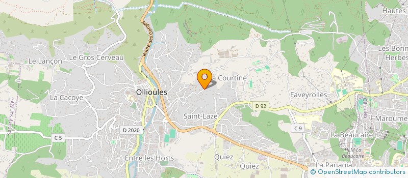localisation de l'entreprise CORYLUS CONSEIL à OLLIOULES