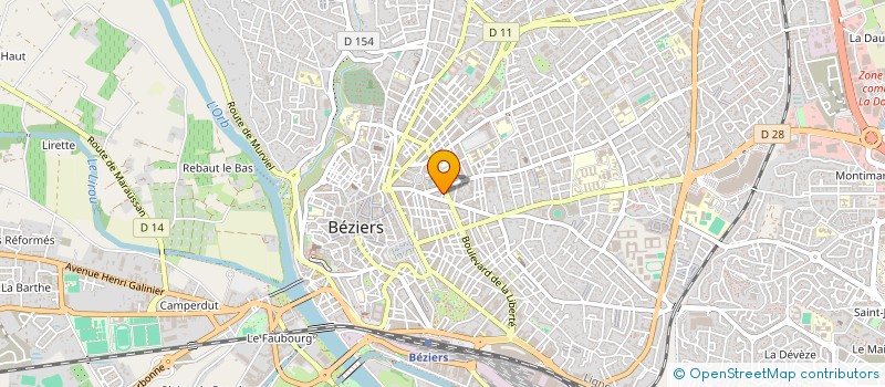 localisation de l'entreprise CORYMBE MULTIMEDIA à BEZIERS