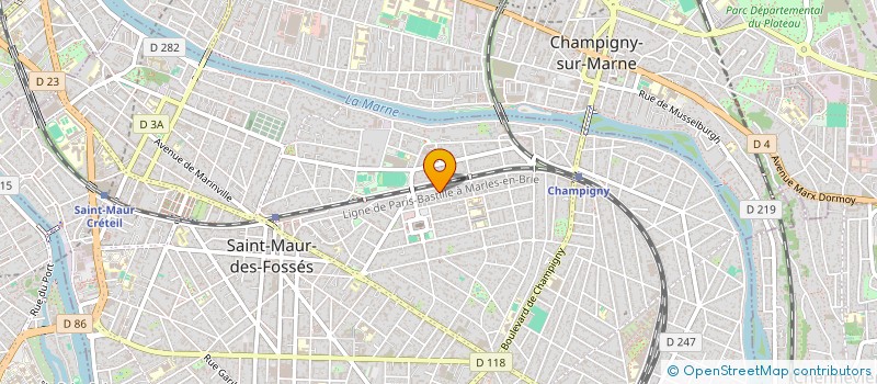 localisation de l'entreprise CORYMBUS à SAINT-MAUR-DES-FOSSES