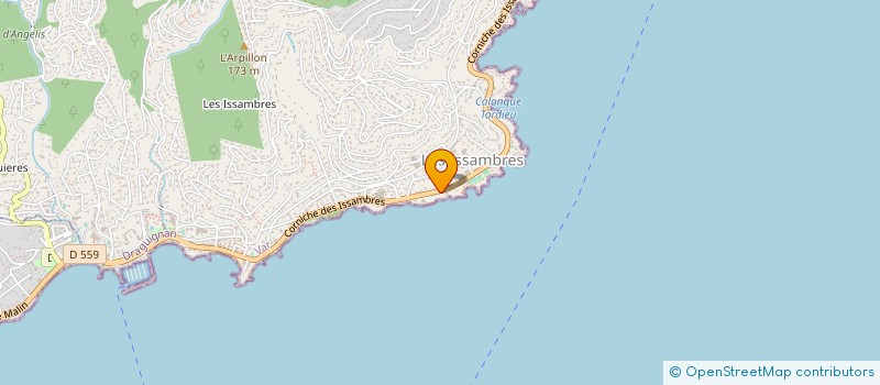 localisation de l'entreprise CORYPHENE  ROQUEBRUNE-SUR-ARGENS