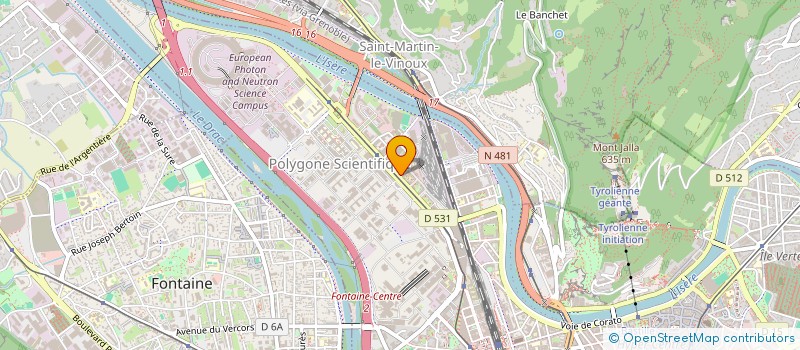 localisation de l'entreprise CORYS à GRENOBLE