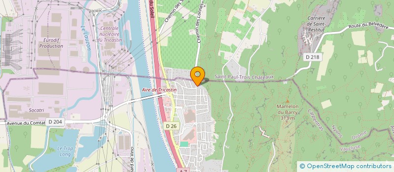 localisation de l'entreprise COS  BOLLENE