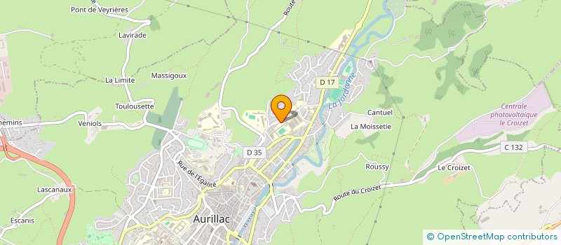 localisation de l'entreprise COS'ARTS à AURILLAC